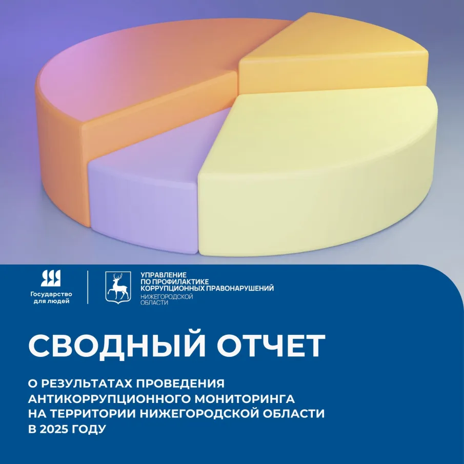 Сводный отчет о результатах проведения антикоррупционного мониторинга на территории Нижегородской области в  2025 году
